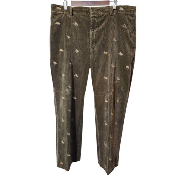 Polo Ralph Lauren Men 40L Corduroy Pants Fly Fishing Embroidered‎ - Picture 5 of 11